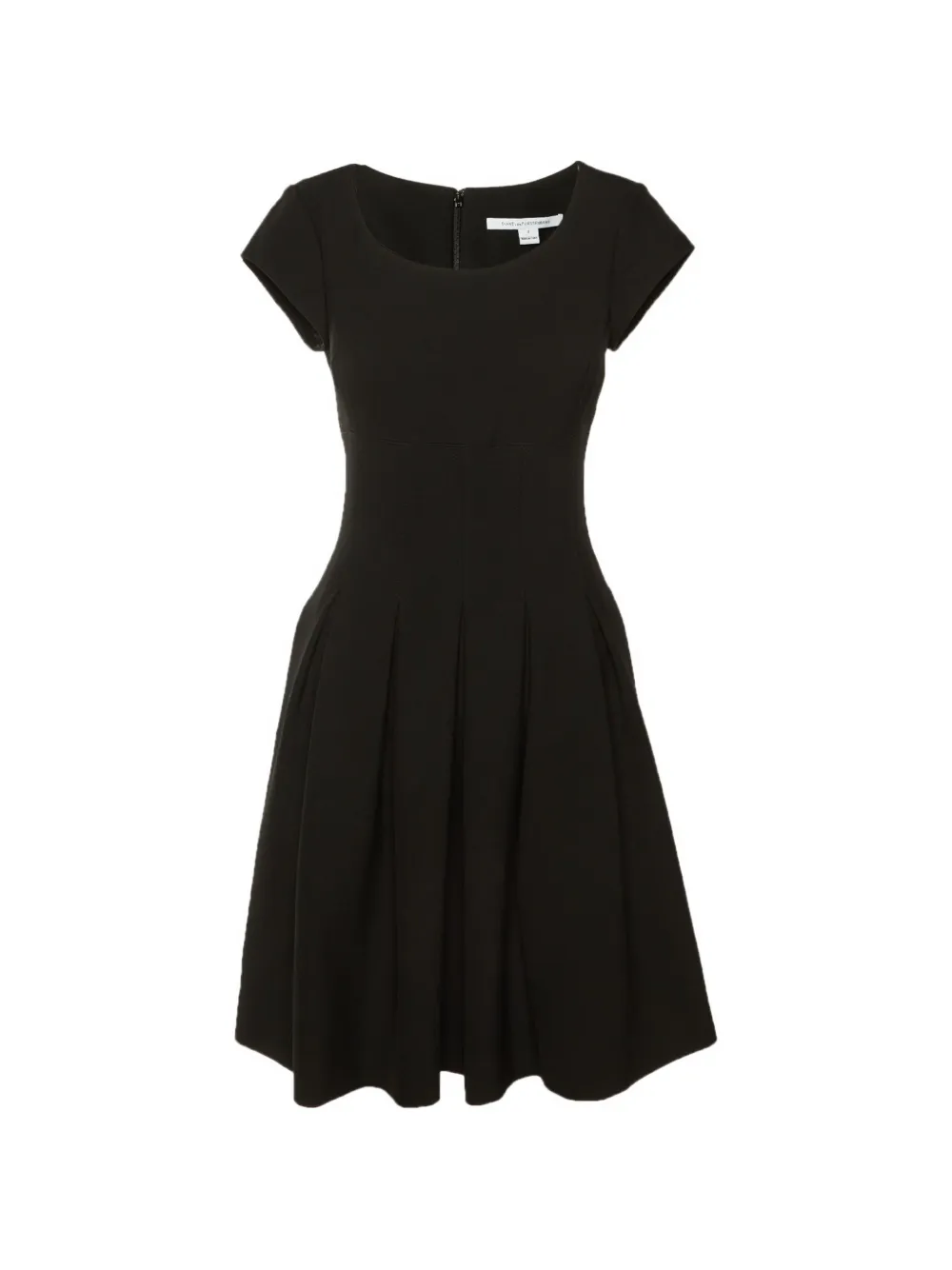 DVF Diane von Furstenberg Diane Von Furstenberg pleated mini dress - Schwarz