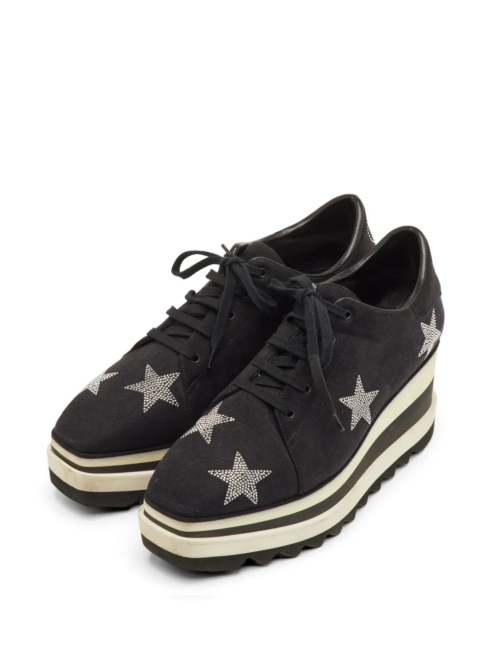 Stella McCartney Pre-Owned Elyse star-studded sneakers - Nero