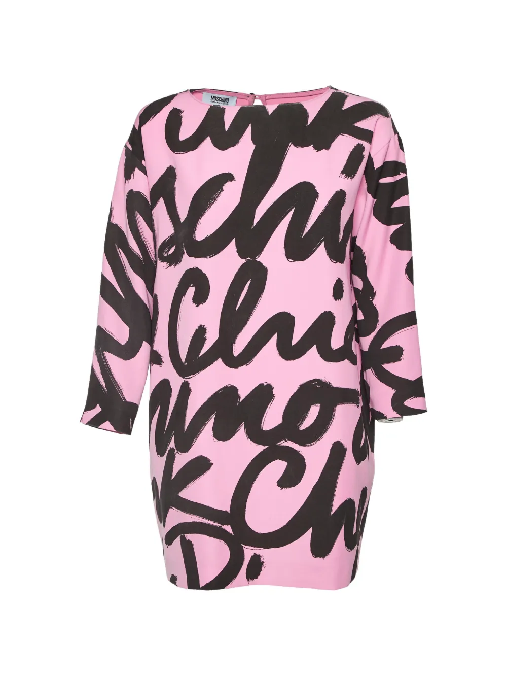 Moschino Cheap & Chic logo-print tunic - Rosa