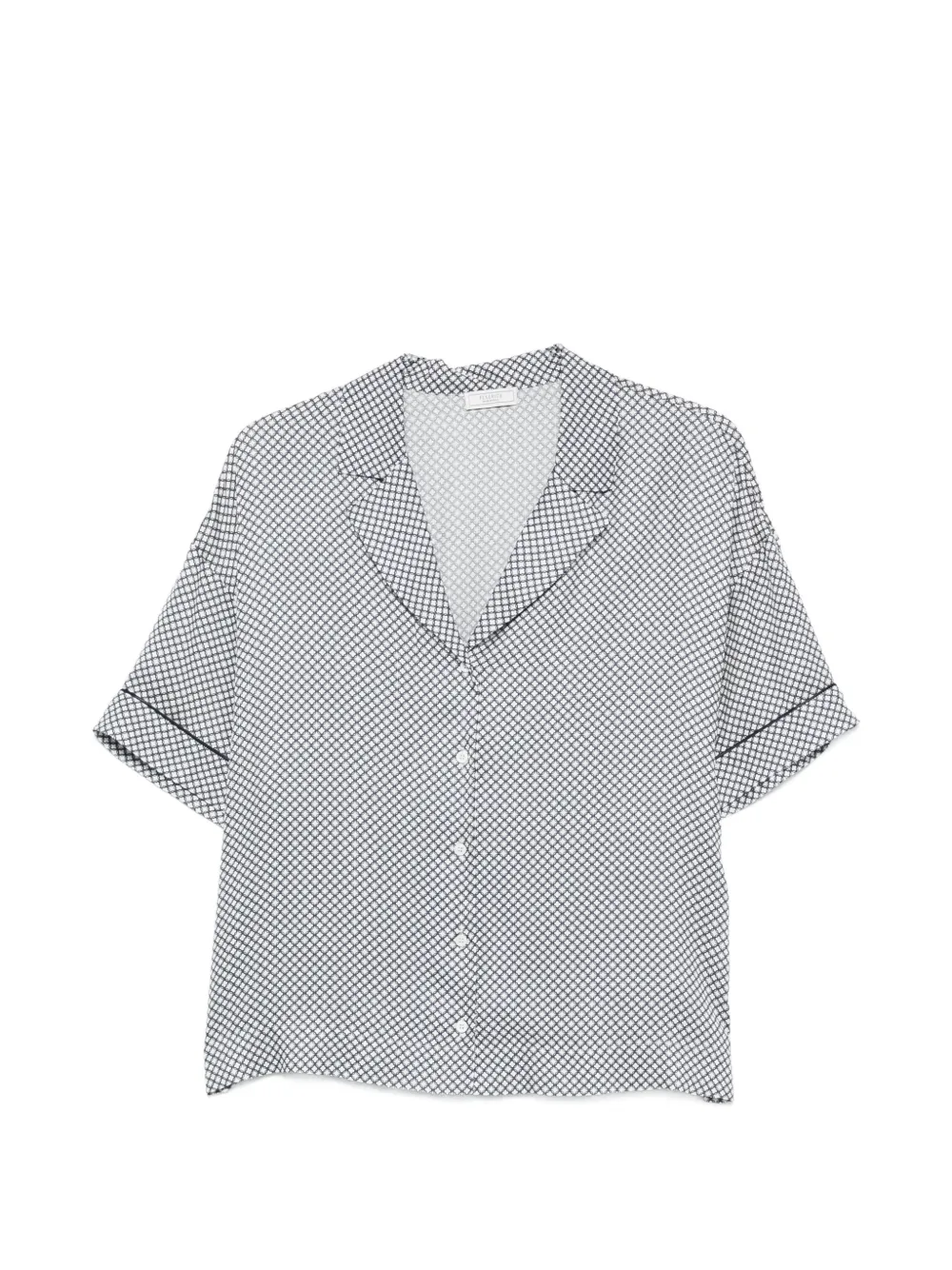 Peserico Notch-lapel Shirt In Gray