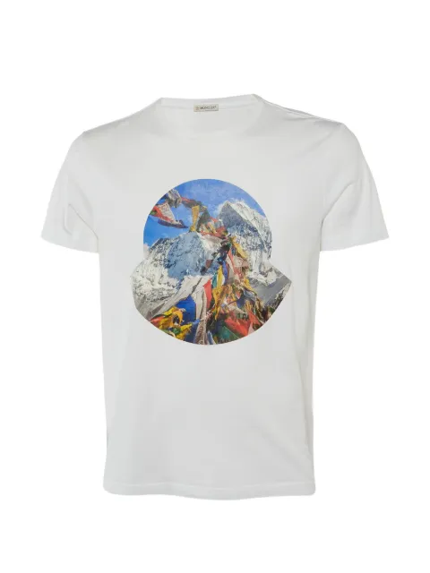 Moncler Vintage Tibetan flag print T-shirt