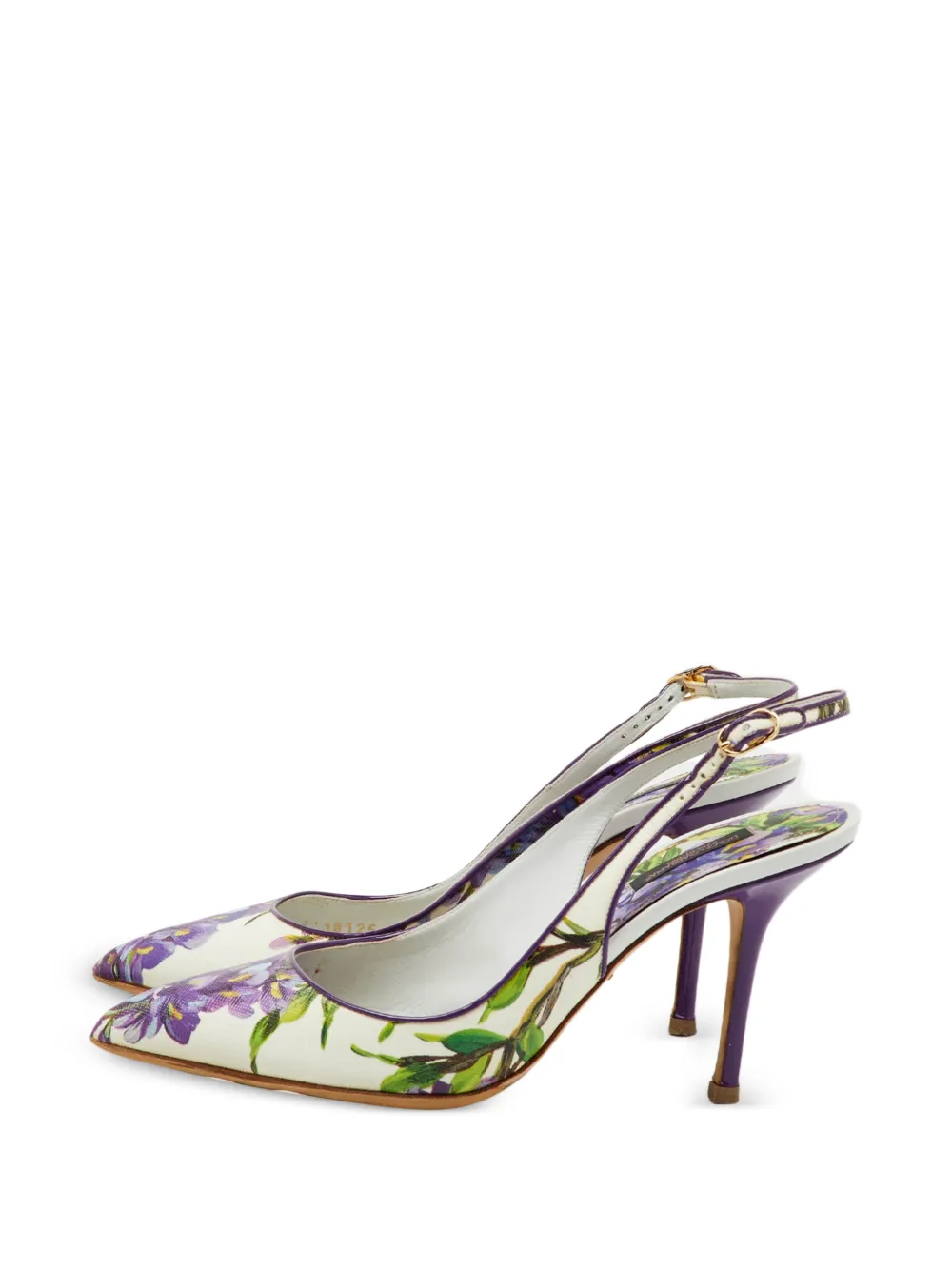 Dolce & Gabbana Pre-Owned floral-print pumps - Bianco