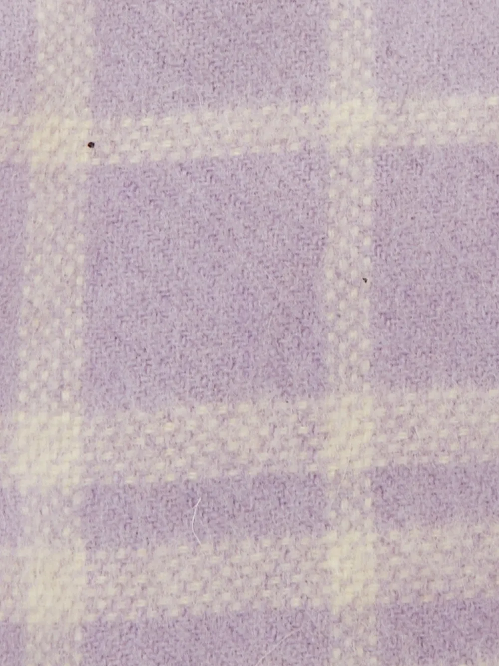 Burberry Pre-owned Checked Fringed Scarf in Purple, view 3