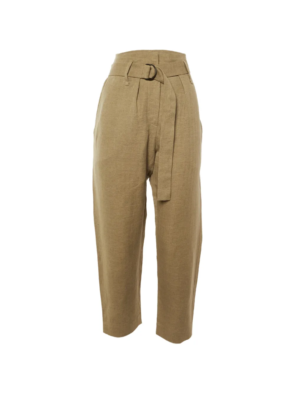 Brunello Cucinelli belted herringbone trousers - Nude