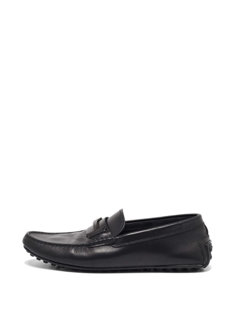 Tod's Vintage logo-detail leather loafers - Schwarz