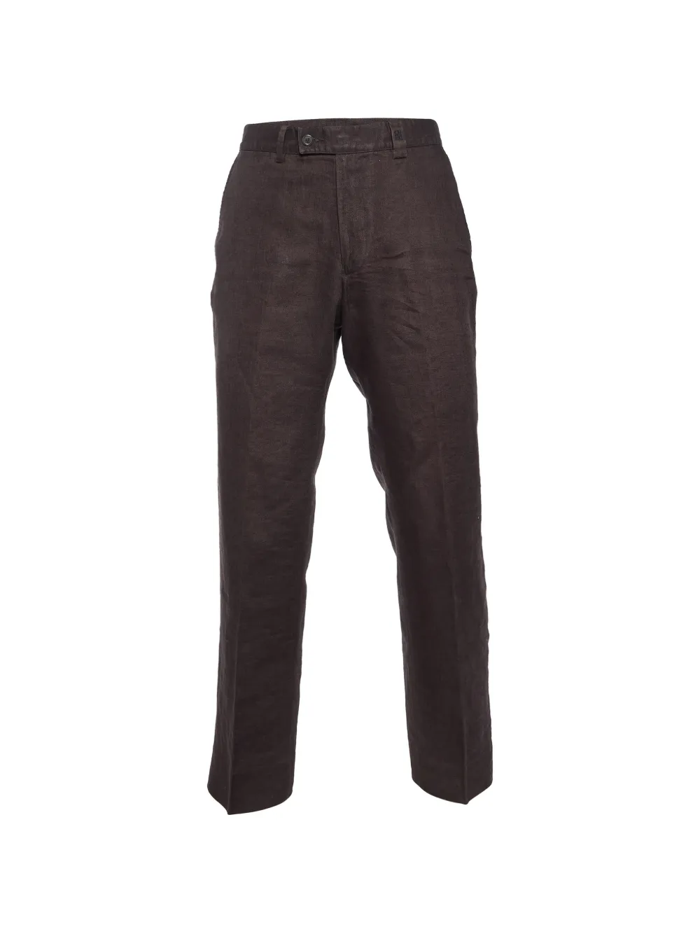 Carolina Herrera Vintage linen trousers - Marrone