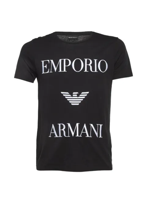 Emporio Armani Pre-Owned t-shirt à logo brodé 2018