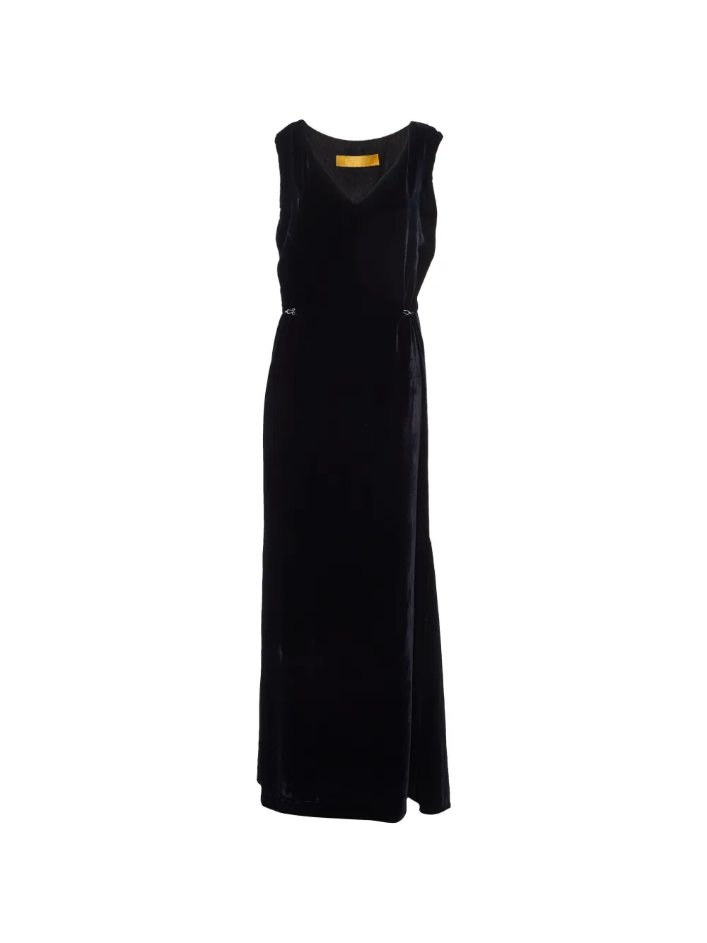 Lanvin Pre-Owned 2007 velvet sleeveless maxi dress - Nero