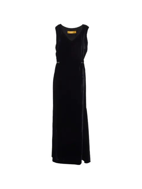 Lanvin Pre-Owned 2007 velvet sleeveless maxi dress