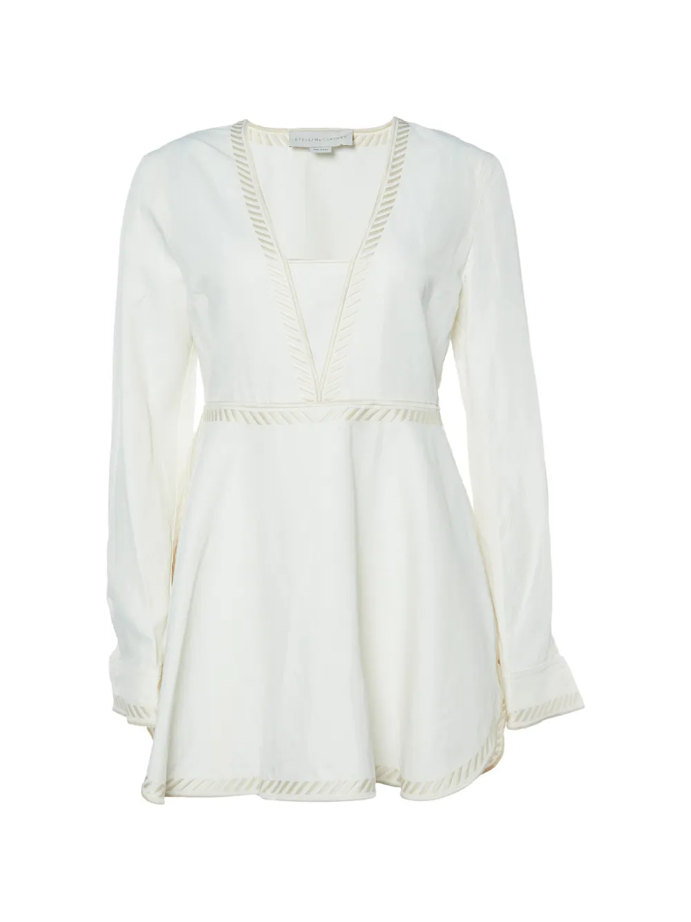 Stella McCartney Pre-Owned V-necke mbroidered tunic - Bianco