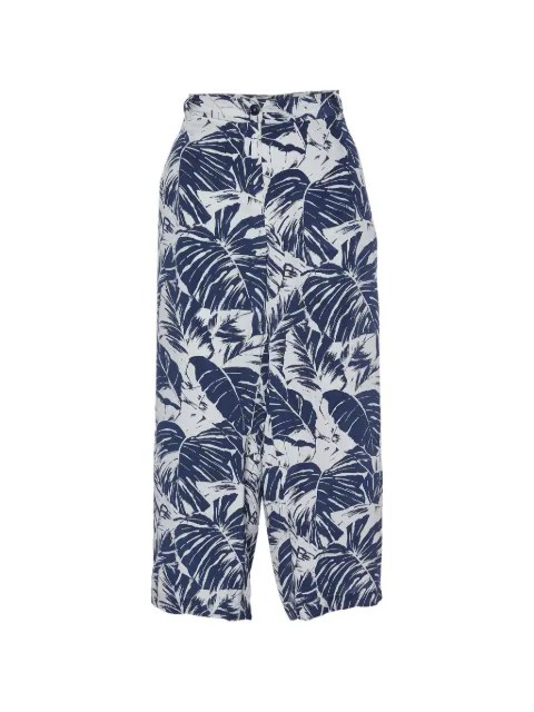 Weekend Max Mara tropical-print trousers