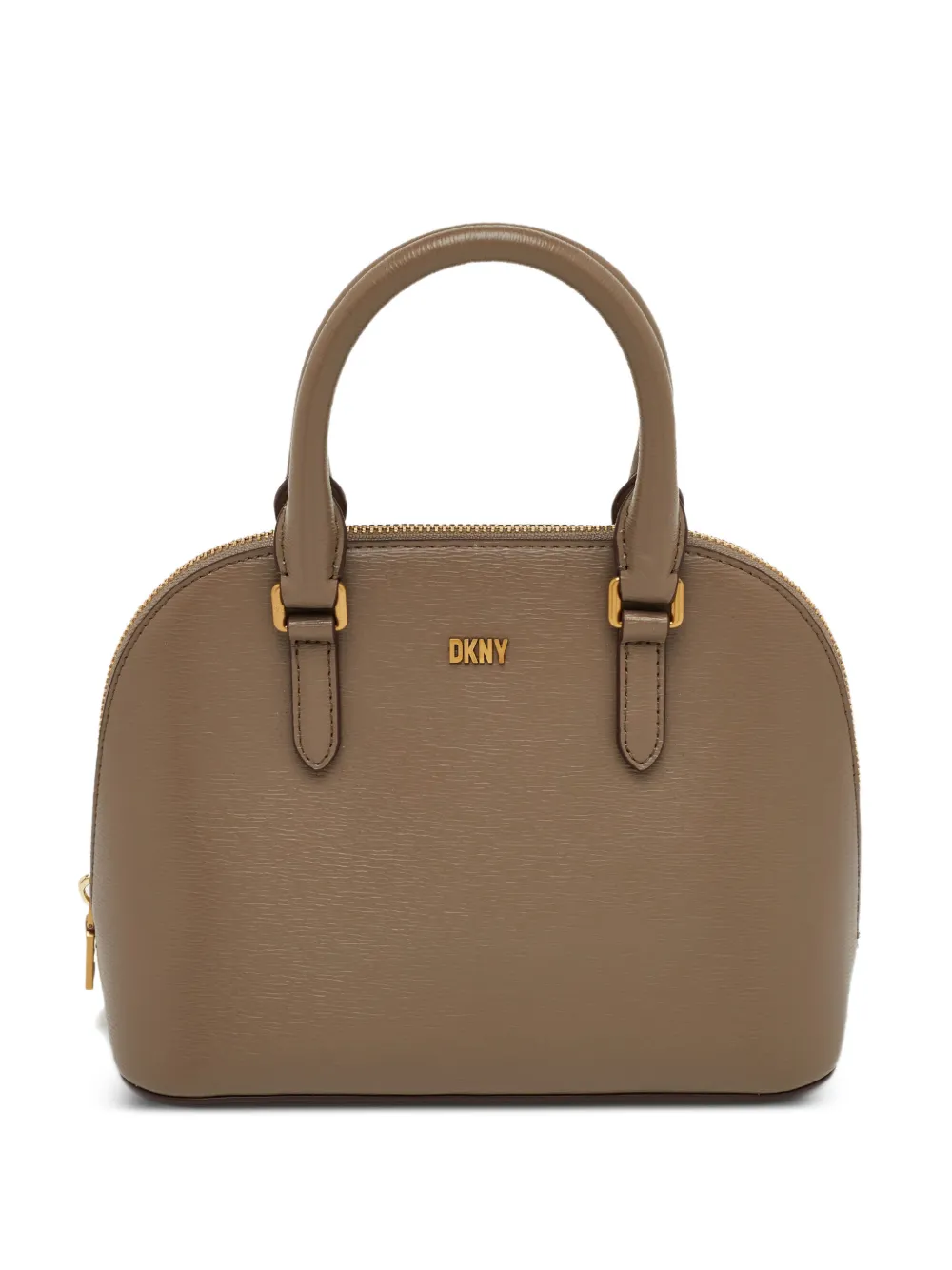DKNY dome leather tote bag - Marrone
