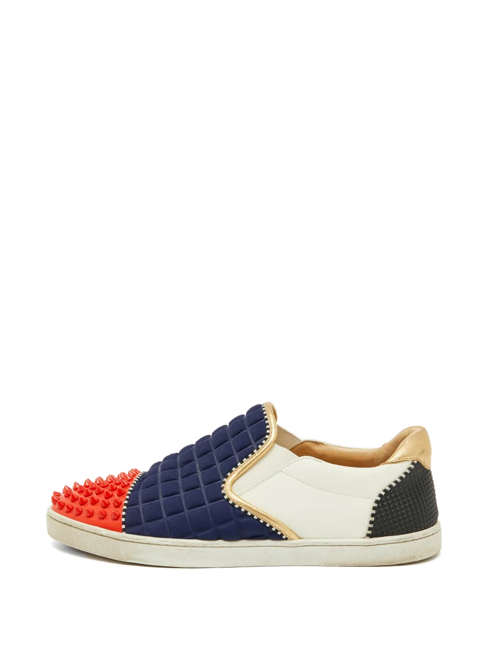 Christian Louboutin Pre-Owned Roller Boat spike-toe sneakers - Blau