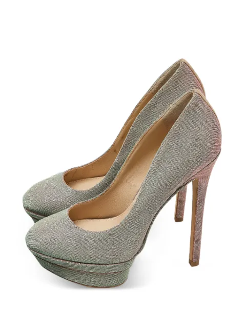 Brian Atwood holographic platform pumps