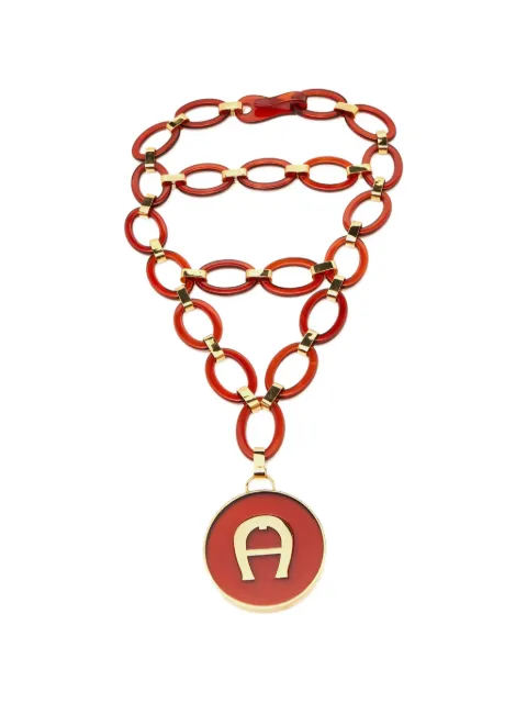 Aigner Vintage layered link necklace