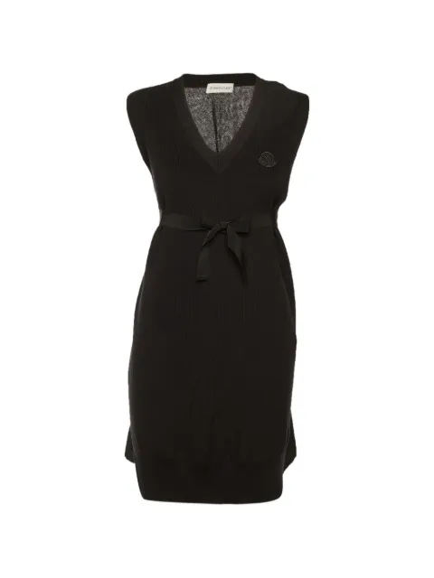 Moncler Vintage vestido corto con aplique del logo