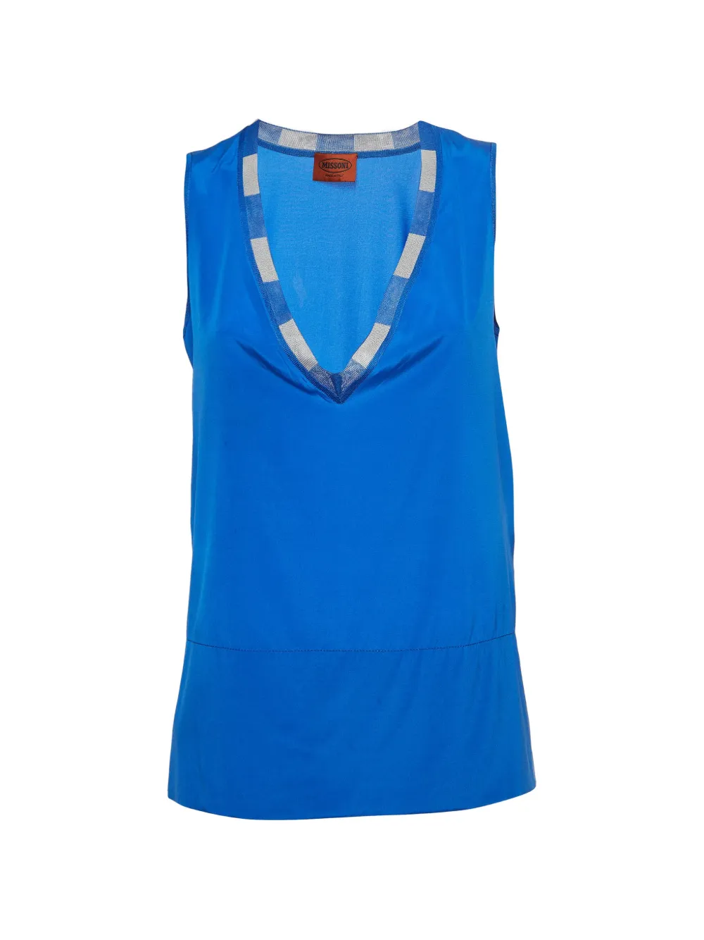 Missoni Pre-Owned V-neck sleeveless top - Blu