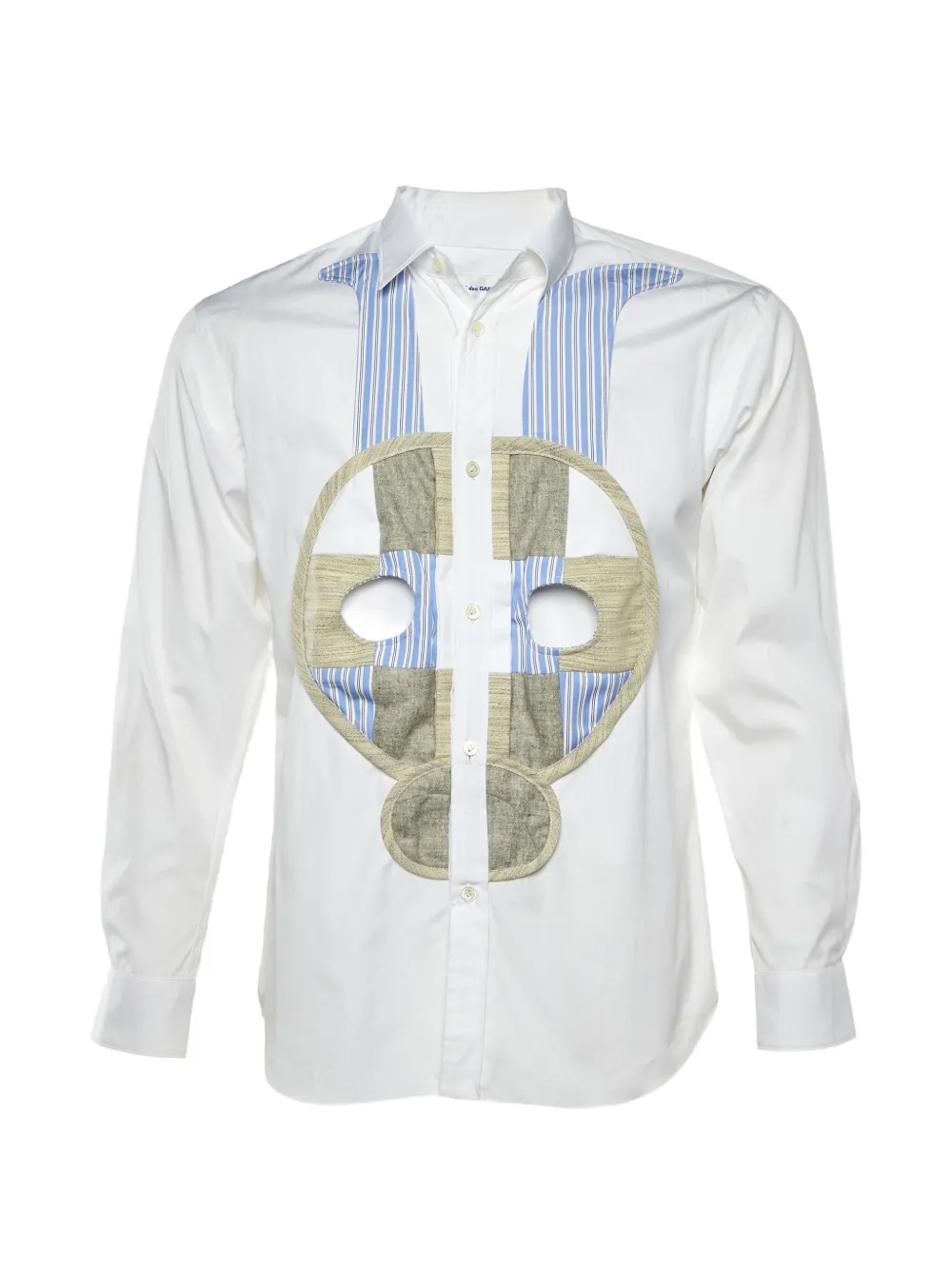 Comme Des Garçons Pre-Owned long-sleeve embroidered shirt - Bianco