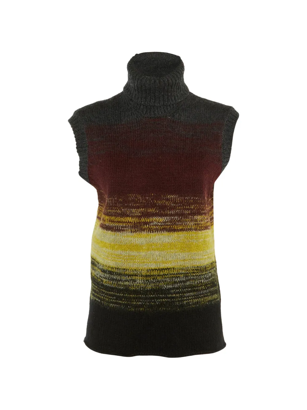 Bottega Veneta Pre-Owned striped turtleneck sweater - Grigio
