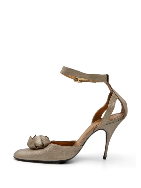 Givenchy Pre-Owned floral-detail ankle-strap pumps