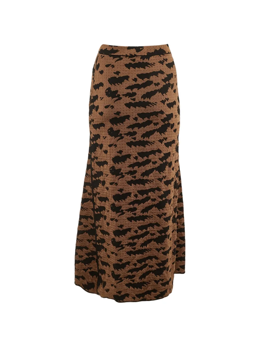 Nanushka patterned maxi skirt - Marrone