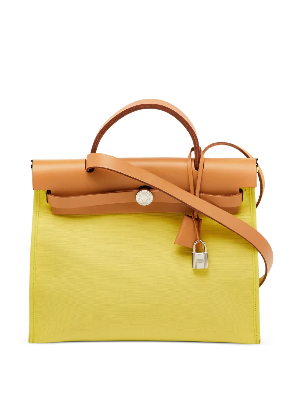 Hermès Pre-Owned 2012 31 Herbag Zip handbag - Giallo