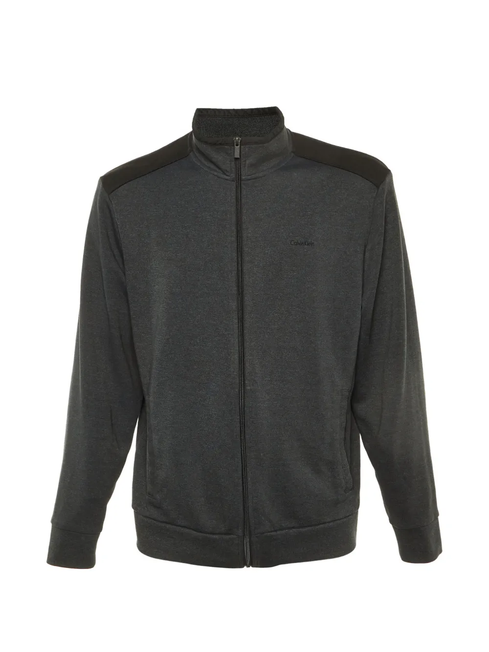 Calvin Klein Vintage zip-up jersey jacket - Grau