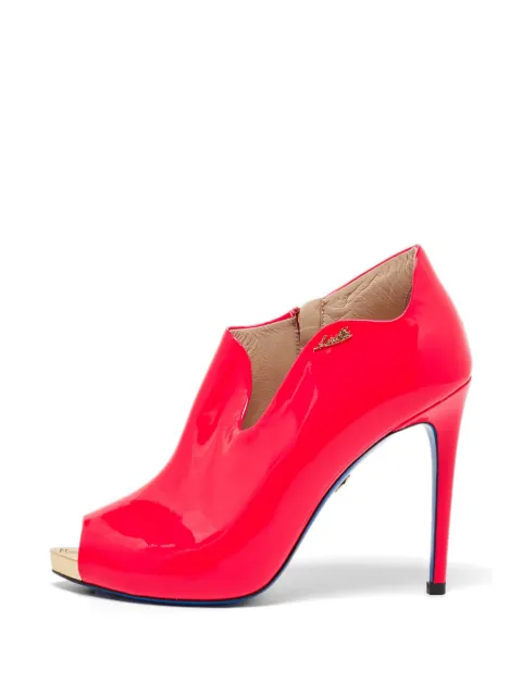 Loriblu patent-leather peep-toe ankle boots