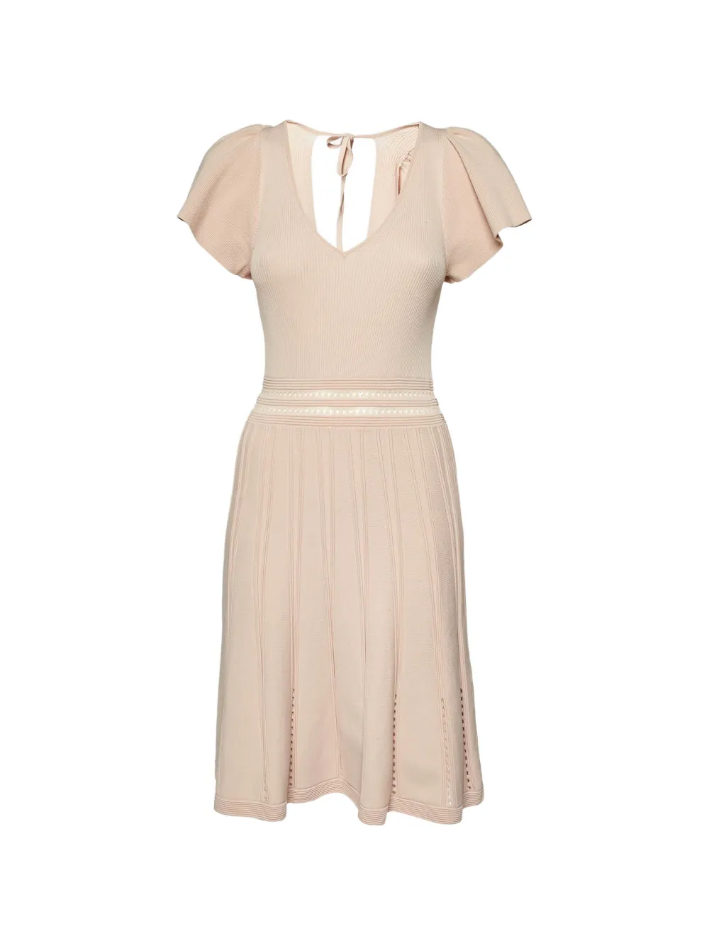 SANDRO flared midi dress - Toni neutri