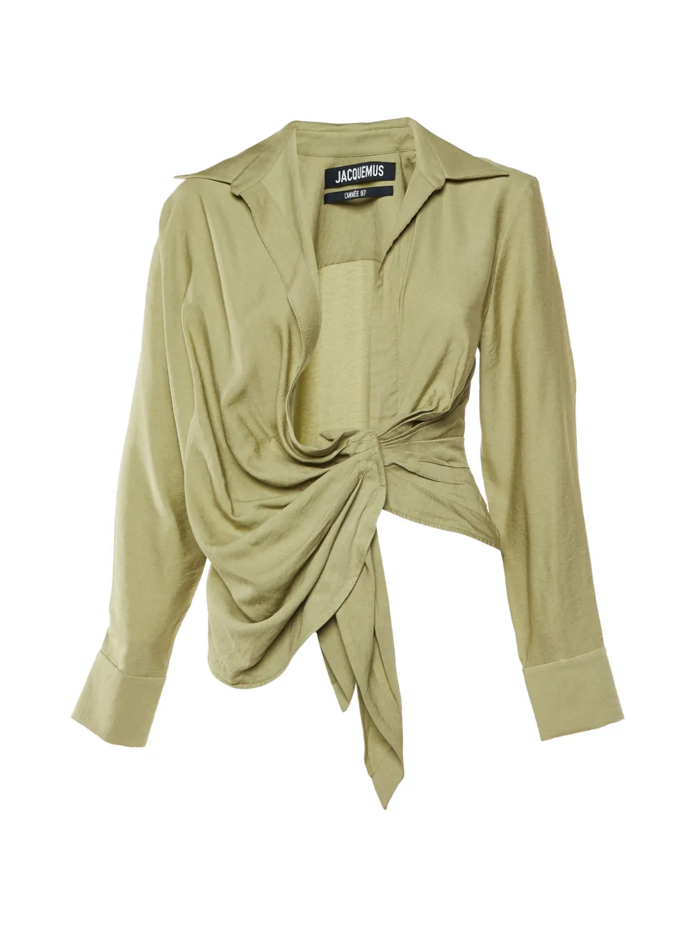 Jacquemus Pre-Owned Le Bahia tie blouse - Verde