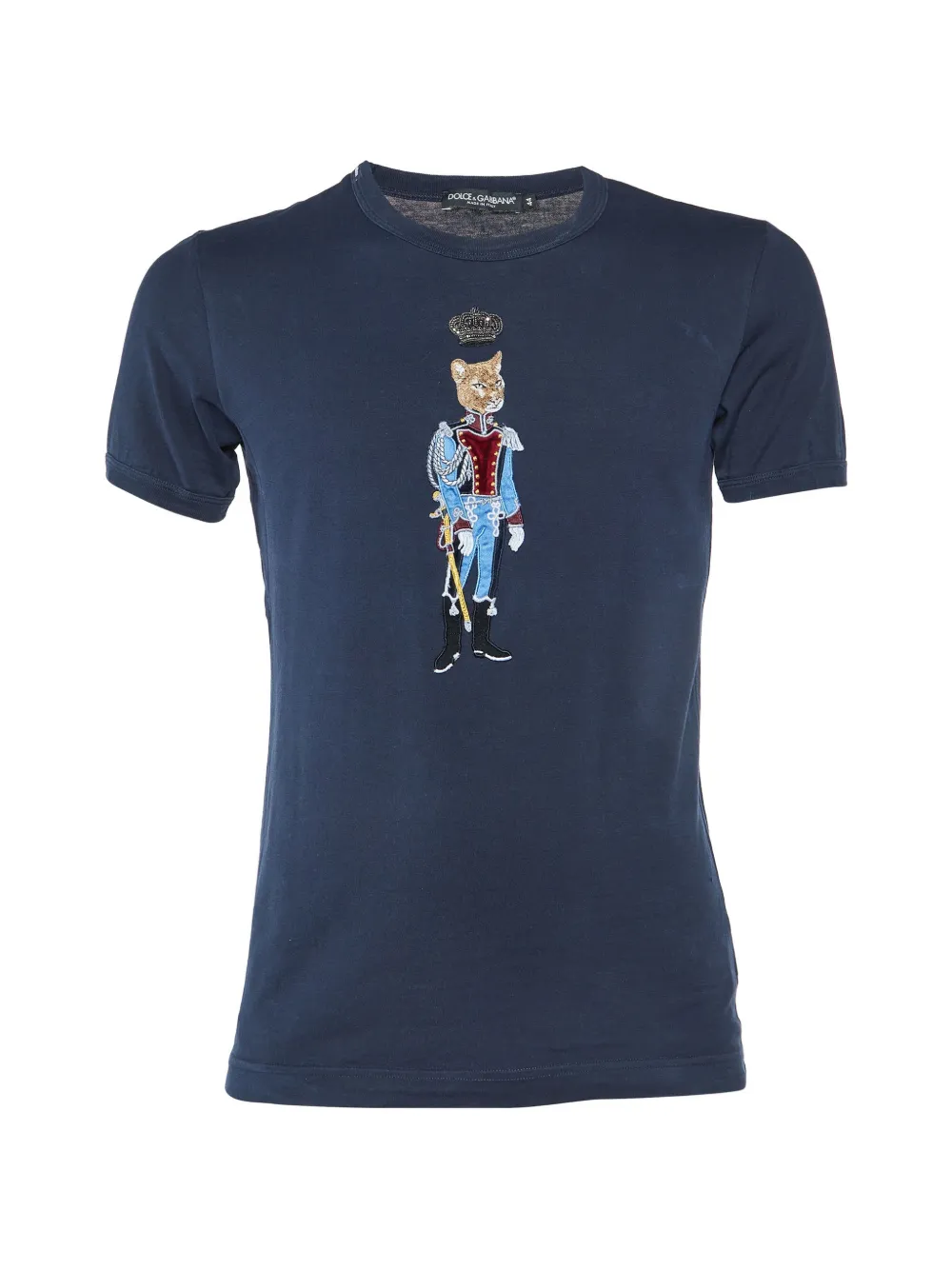 Dolce & Gabbana Pre-Owned Royal Pet patch T-shirt - Blu