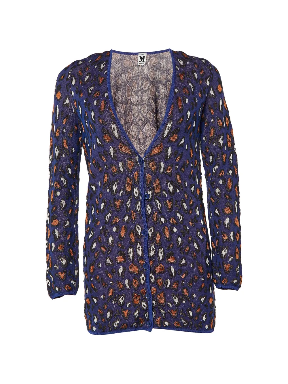 Missoni Pre-Owned patterned V-neck cardigan - Blu