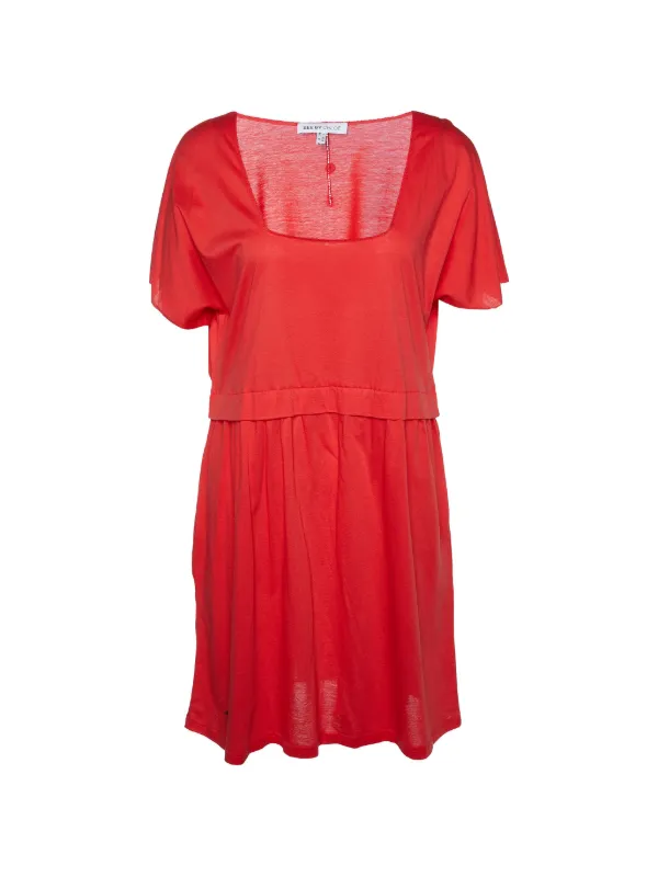 see by chloe cotton dress Chloé cotton-knit | Red Ebay LMSXCT Off Shoulder Christmas Color:#21-Pink Orange The button long-casual-dresses
