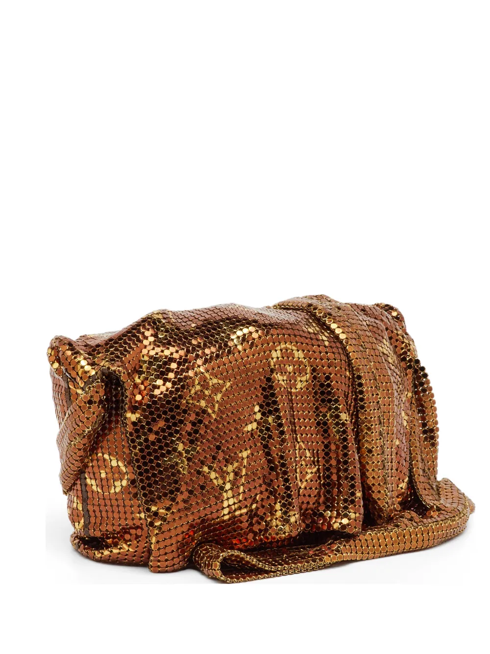Louis Vuitton Pre-Owned Frances Monogram chainmail crossbody bag - Oro