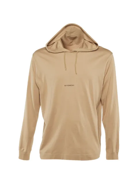 Givenchy Pre-Owned logo-print cotton hoodie