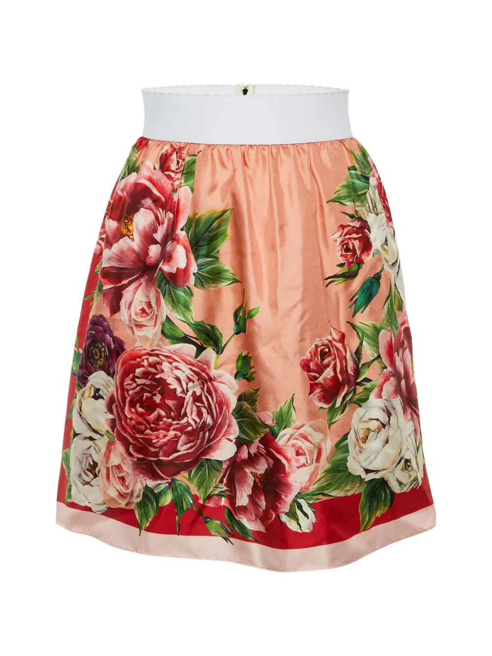 Dolce & Gabbana Pre-Owned floral-print mini silk skirt - Rosa