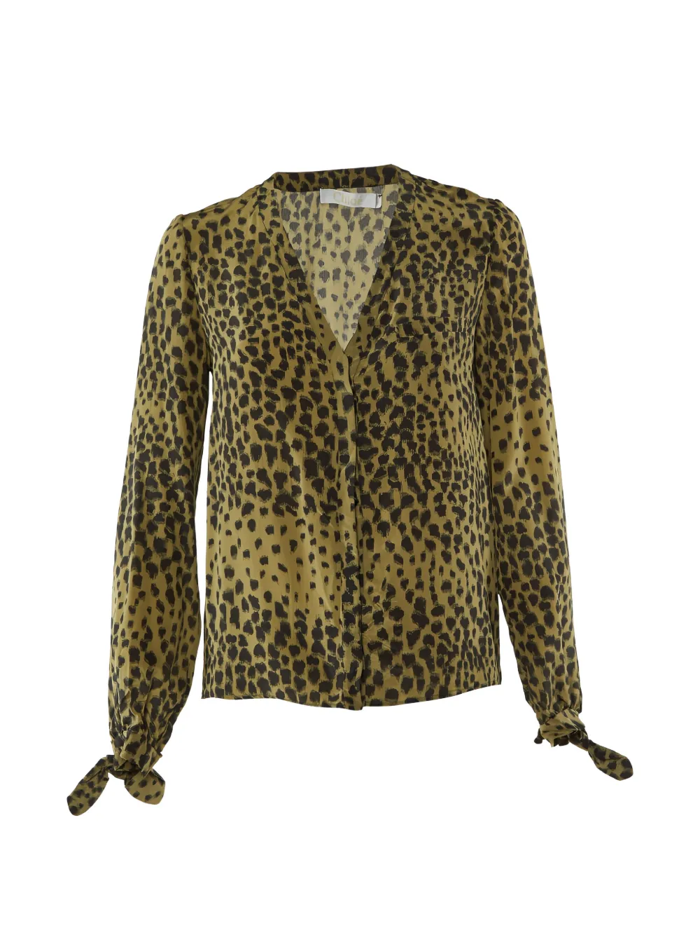 Chloé Pre-Owned printed silk blouse - Verde