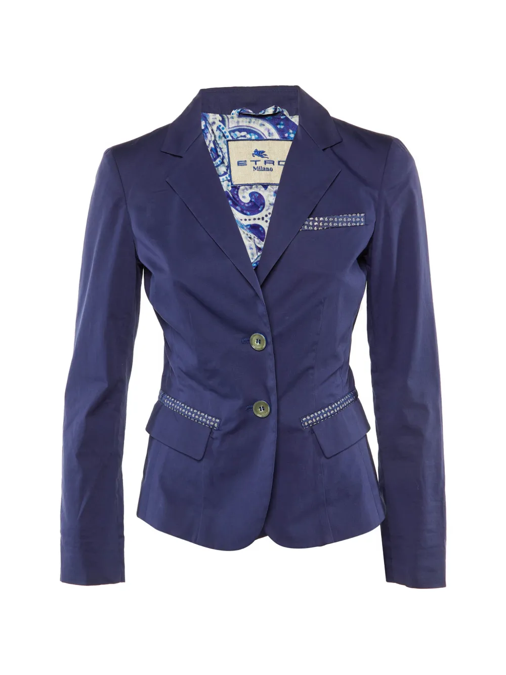Etro Pre-Owned single-breasted blazer - Blu