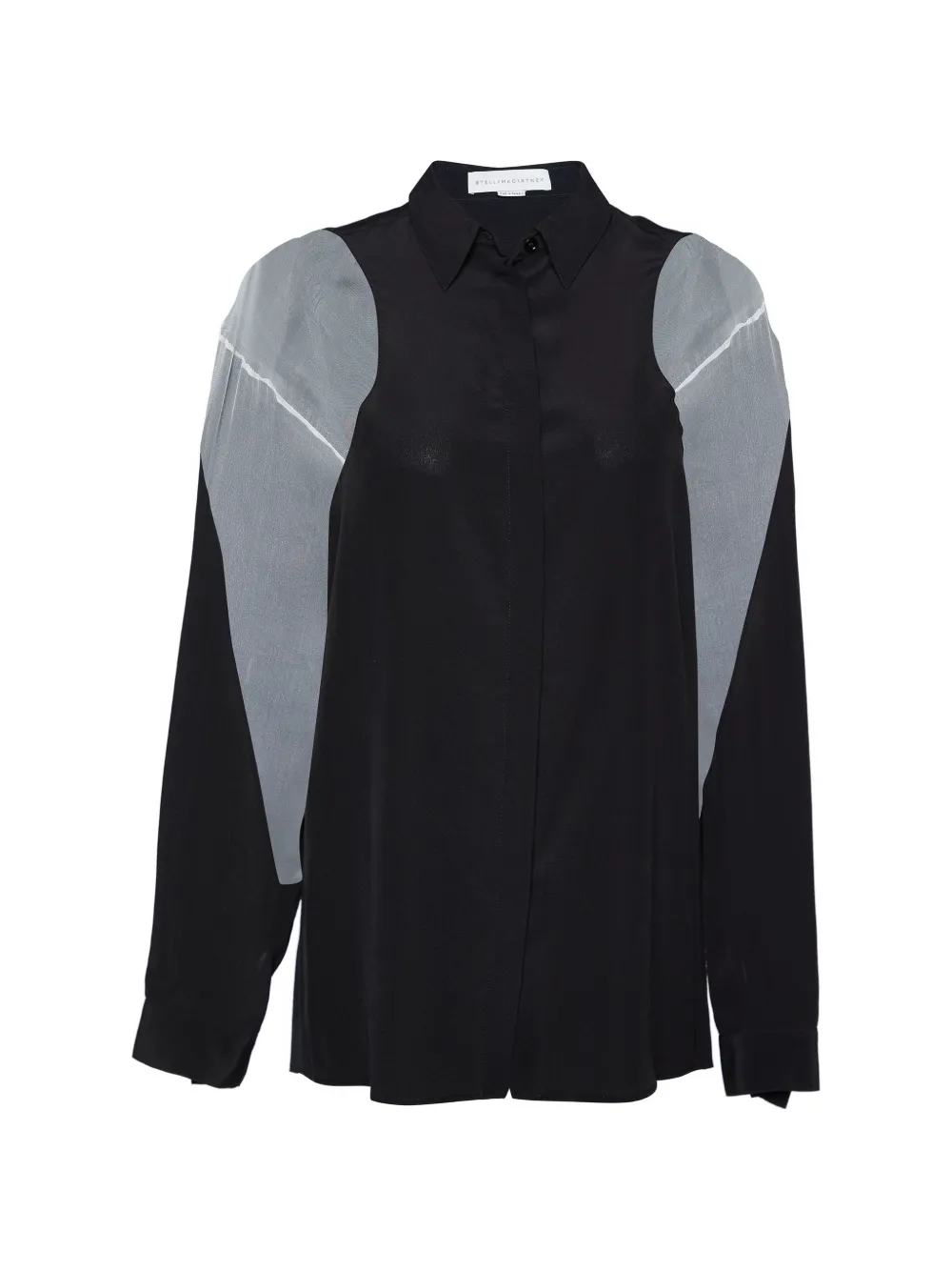 Stella McCartney Pre-Owned contrast detail button-front shirt - Nero