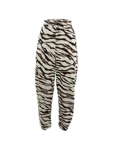 Kenzo Pre-Owned tiger-print tapered trousers