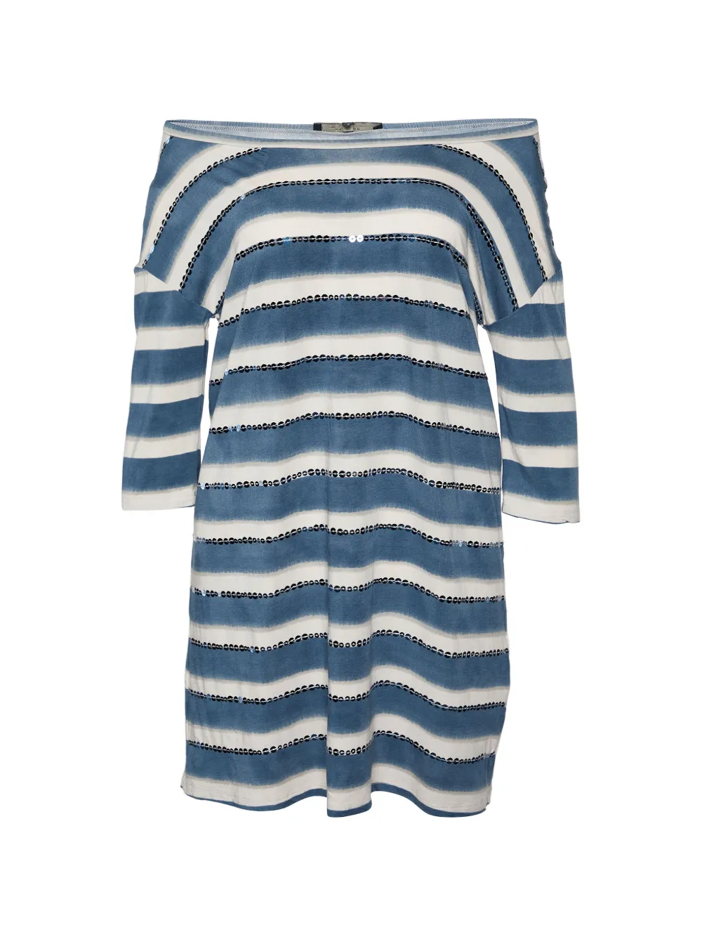 Weekend Max Mara striped sequin-embellished top - Blau