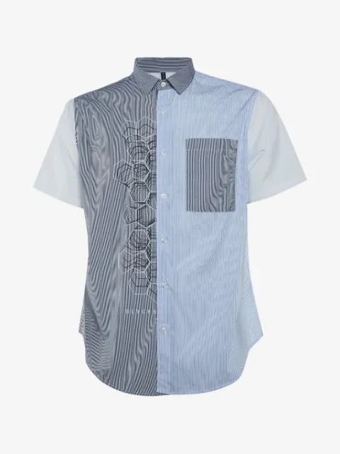Neil Barrett striped short-sleeved shirt