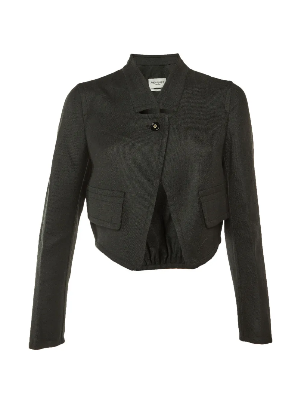 Saint Laurent Pre-Owned Rive Gauche cropped jacket - Verde