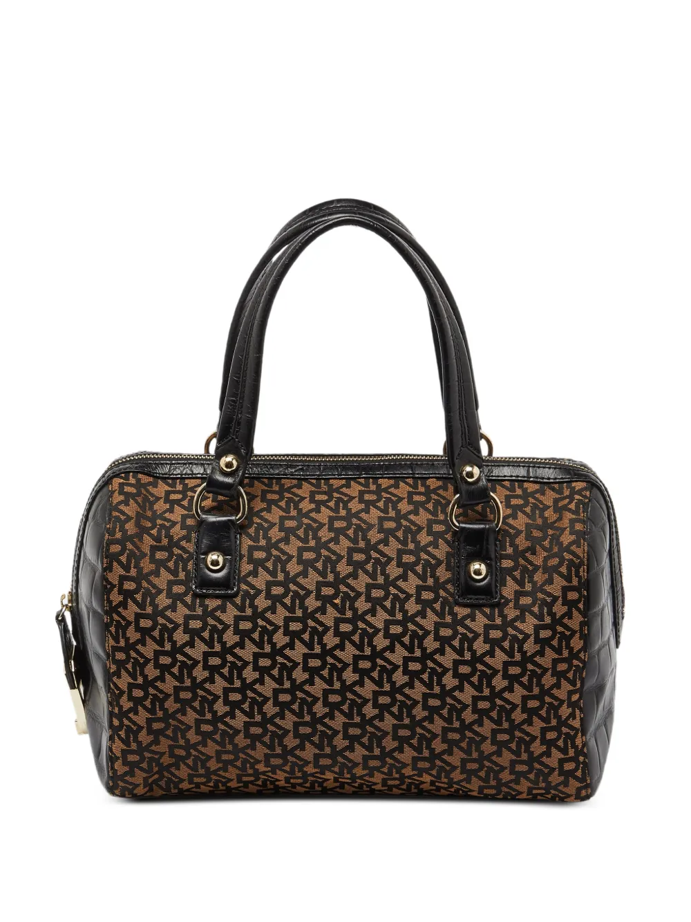 DKNY Vintage monogram-print tote bag in Brown