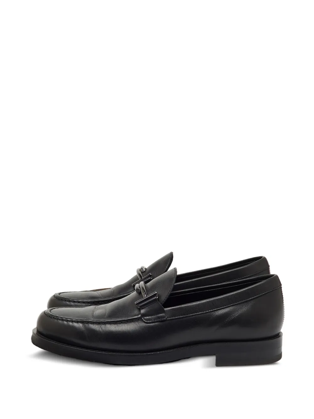 Tod's Vintage Double T slip on loafers - Schwarz
