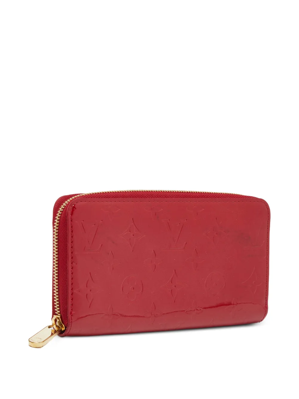Louis Vuitton Pre-Owned 2008 Monogram Vernis Zippy leather wallet - Rosso