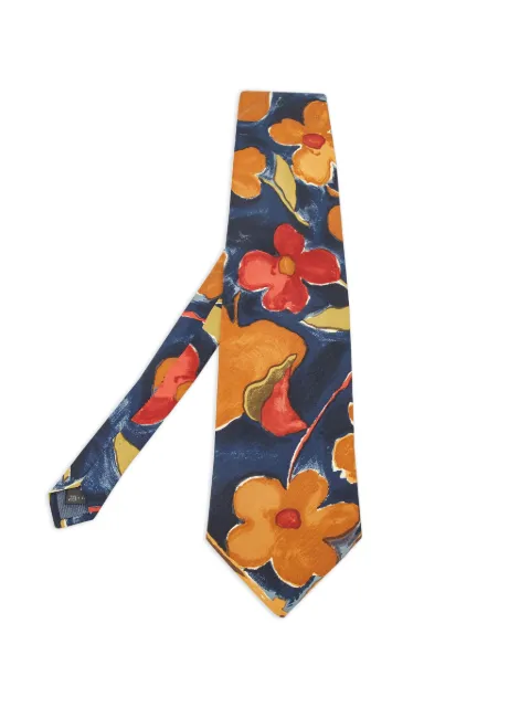 Ermenegildo Zegna Vintage floral-print silk tie