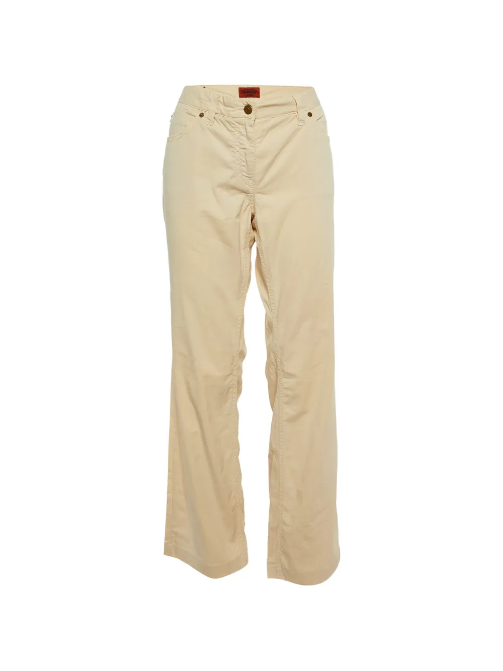 Pre-owned Missoni Straight-leg Trousers In Neutral
