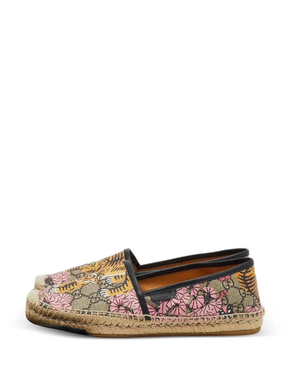 Gucci Pre-Owned GG Supreme bengal-tiger espadrilles - Nude