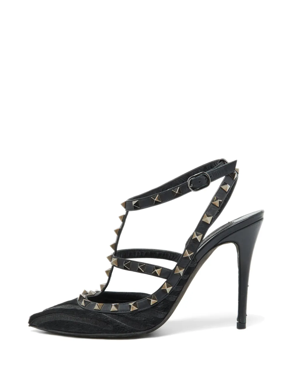 Valentino Garavani Pre-Owned Pumps Rockstud in cavallino - Nero